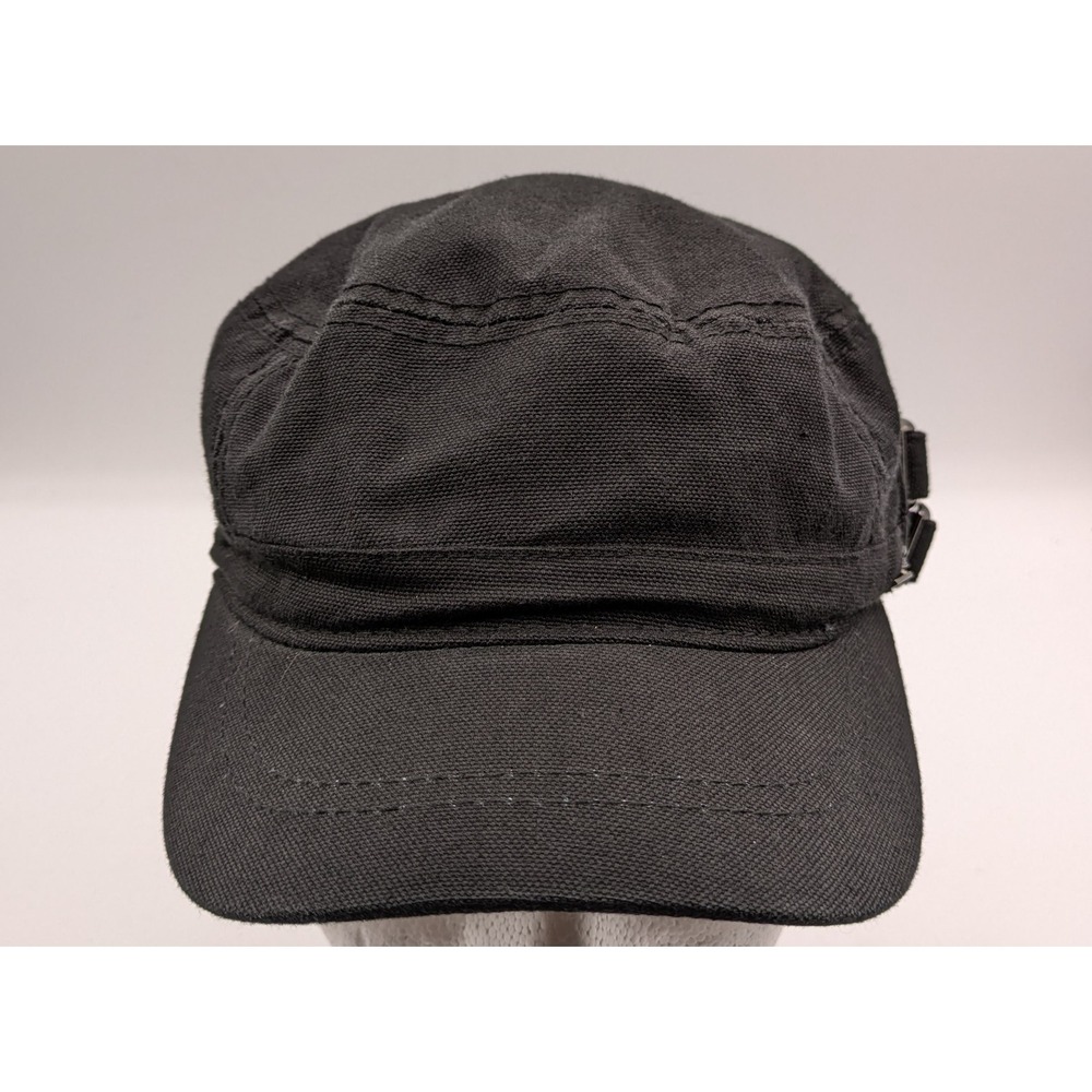 O'Neill Hat Army Cap Strap Back Adjustable Black Canvas Floral Lined Womens